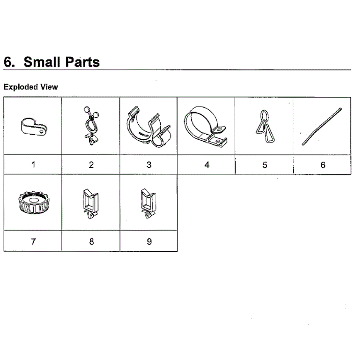 Small Diagram and Parts List for WA40J3000AW A2-12 Samsung Washer