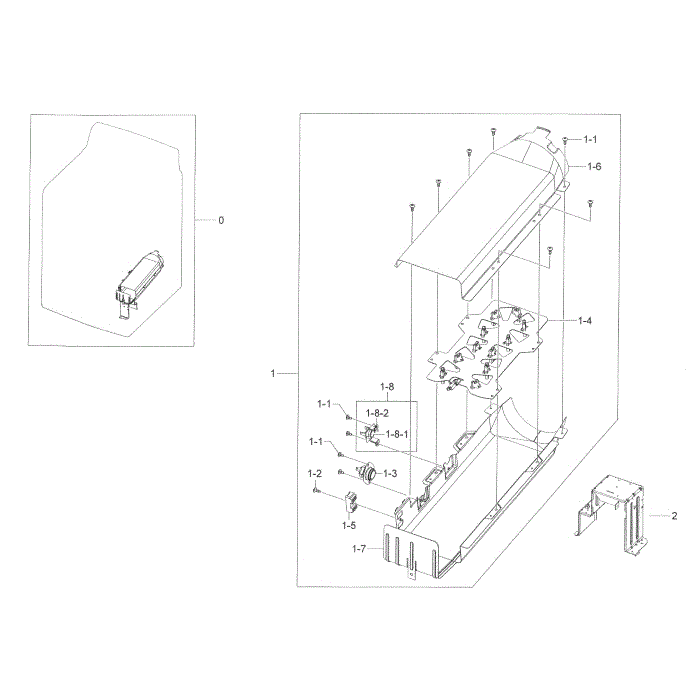 Duct Heater Diagram and Parts List for DV50K8600EV A3-00 Samsung Dryer