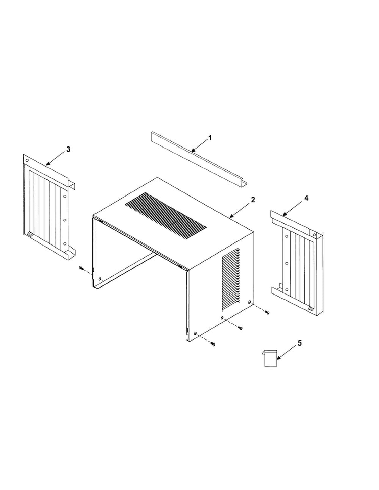 Outer Case Assembly Diagram and Parts List for AW0510C XAA Samsung Air Conditioner