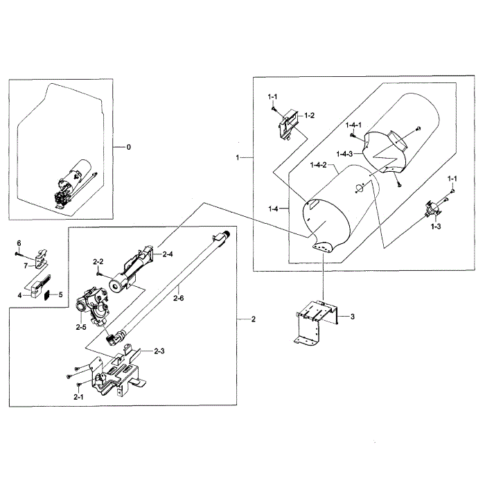 Heater Assembly Diagram and Parts List for DV456GWHDSU AA-01 Samsung Dryer