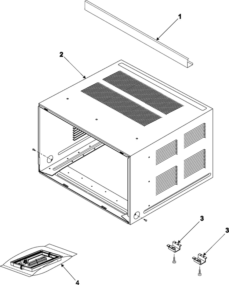 Outer Case Assembly Diagram and Parts List for AW069CB XAA Samsung Air Conditioner