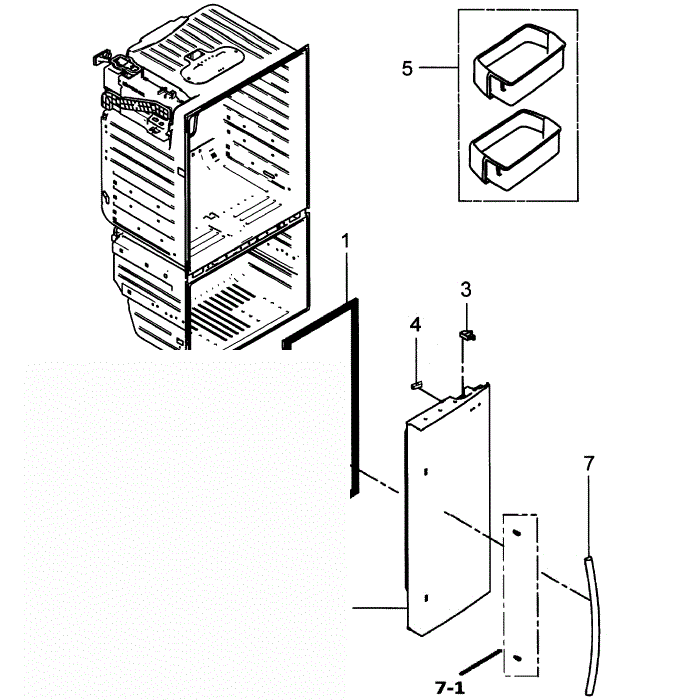 Right Door Diagram and Parts List for RFG298HDPN XAA-00 Samsung Refrigerator