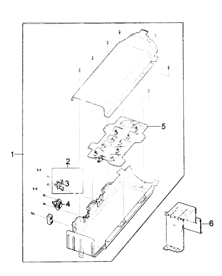 Heater Assy Diagram and Parts List for DV220AEW XAA Samsung Dryer