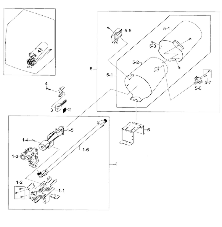 Heater Assy Diagram and Parts List for DV448AGE XAA-0001 Samsung Dryer