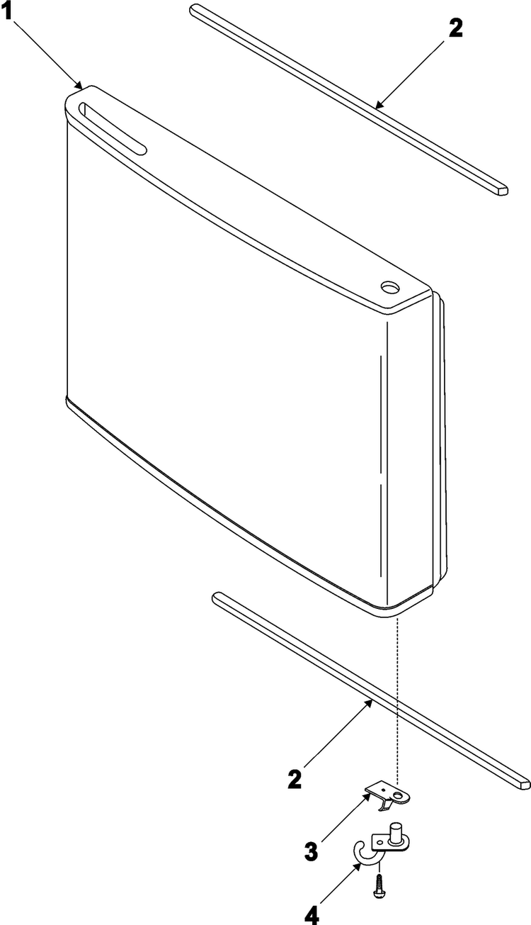 Freezer Door Diagram and Parts List for RB1944SL XAA Samsung Refrigerator