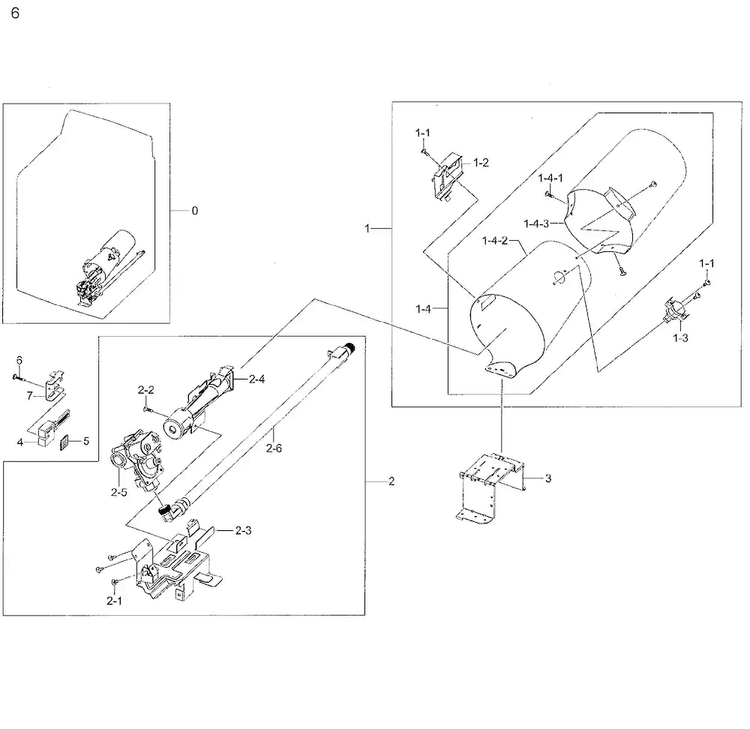 Duct Heater Diagram and Parts List for DV48H7400GP A2-0001 Samsung Dryer