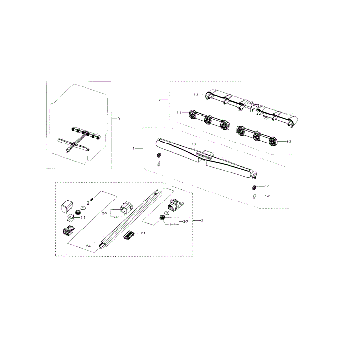 Motion Assembly Diagram and Parts List for DW80H9940US AA-00 Samsung Dishwasher