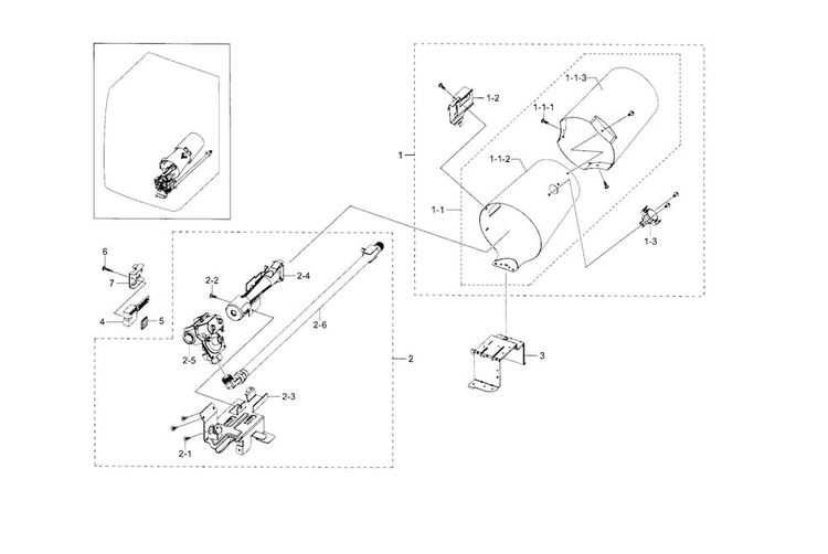 Duct & Burner Diagram and Parts List for DV433GTGJWR A1-0000 Samsung Dryer