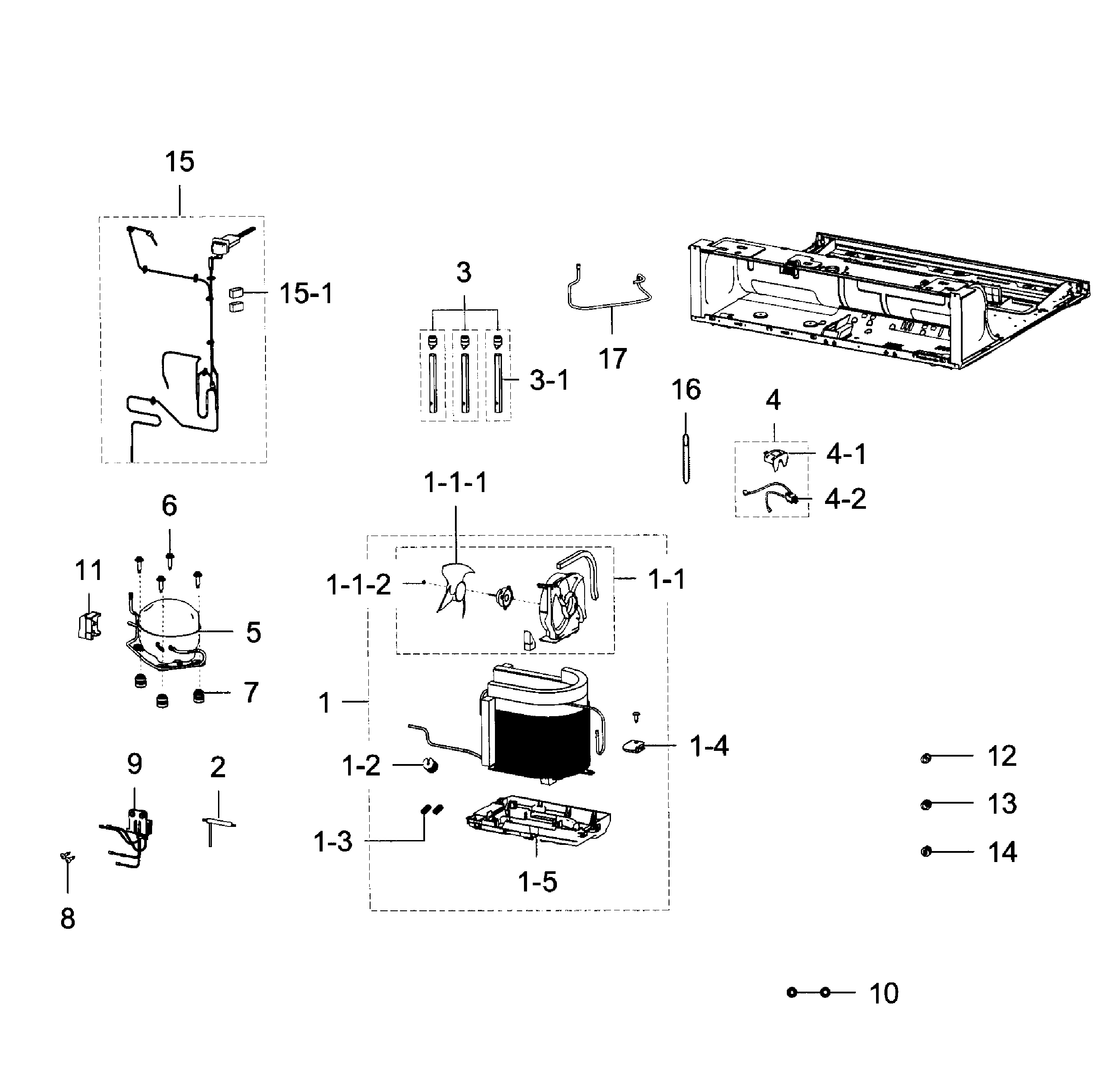 Cycle Diagram and Parts List for RF28K9380SG AA-0000 Samsung Refrigerator