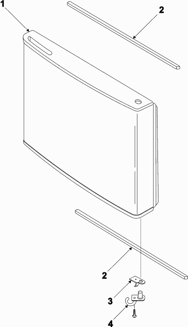 Freezer Door Diagram and Parts List for RB1955SW XAA Samsung Refrigerator