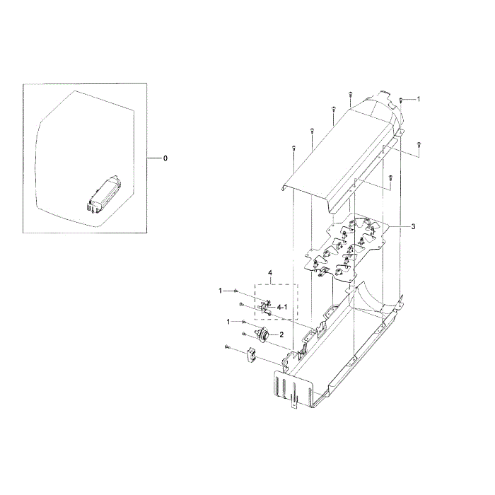 Duct Heater Diagram and Parts List for DV42H5000EW A3-00 Samsung Dryer