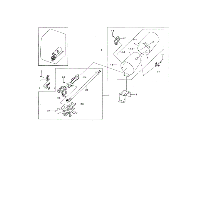 Duct And Burner Diagram and Parts List for DV476GTHASU A1-00 Samsung Dryer