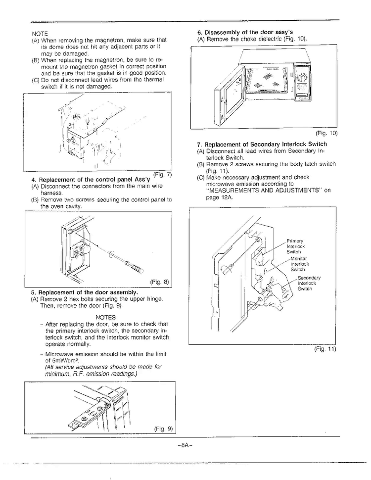 Disassembly/parts Replacement Page 2 Diagram and Parts List for MW2070U XAA Samsung Microwave