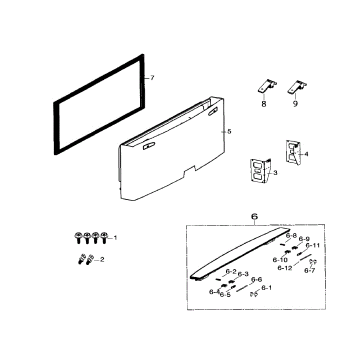 Door Freezer Diagram and Parts List for RF260BEAESR AA-00 Samsung Refrigerator