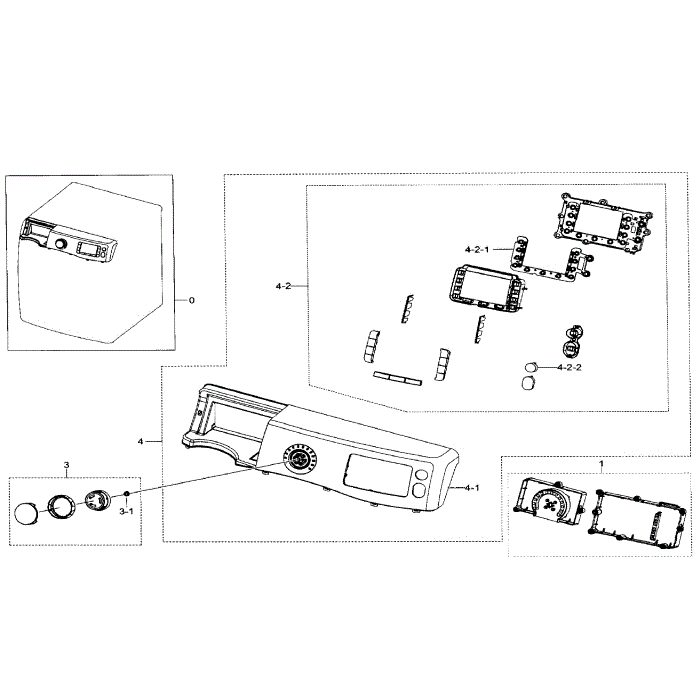 Control Panel Diagram and Parts List for WF511ABW XAA-01 Samsung Washer