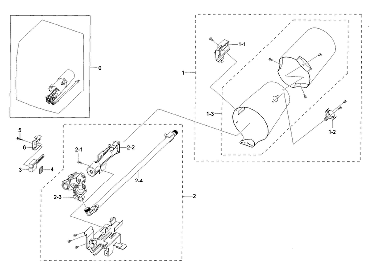 Duct & Burner Diagram and Parts List for DV42H5200GF A3-0000 Samsung Dryer