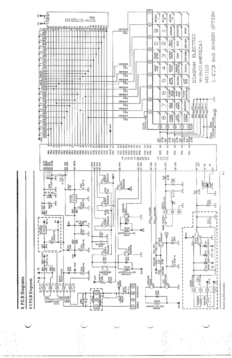 Pcb Diagram Diagram and Parts List for MW6573G XAA Samsung Microwave