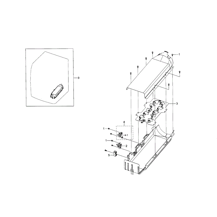 Duct Heater Diagram and Parts List for DV42H5600EW A3-00 Samsung Dryer