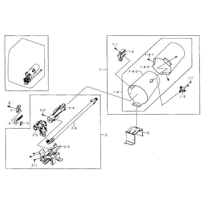 Duct And Burner Diagram and Parts List for DV393GTPAWR A1-01 Samsung Dryer