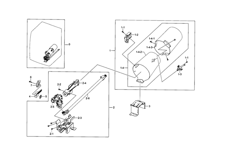 Duct & Burner Diagram and Parts List for DV331AGR XAA-0003 Samsung Dryer