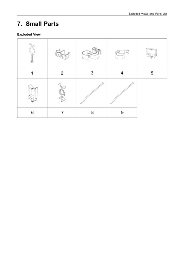 Small Parts Diagram and Parts List for WF45R6300AV US-00 Samsung Washer