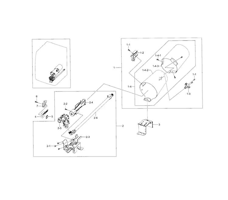 Duct & Burner Diagram and Parts List for DV5471AGP XAA-0001 Samsung Dryer