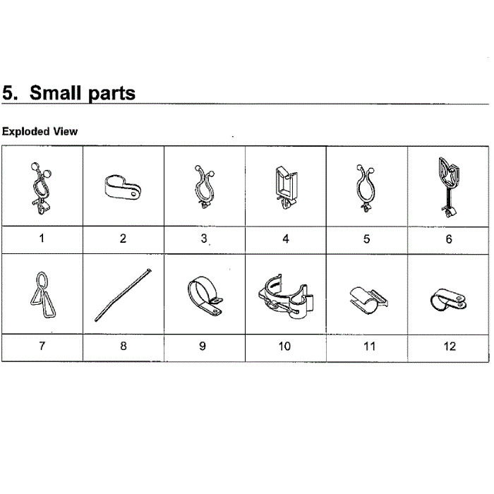 Small Diagram and Parts List for WA5471ABW XAA-02 Samsung Washer