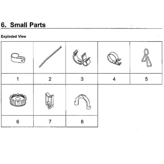 Small Diagram and Parts List for WA45M7050AW A4-00 Samsung Washer