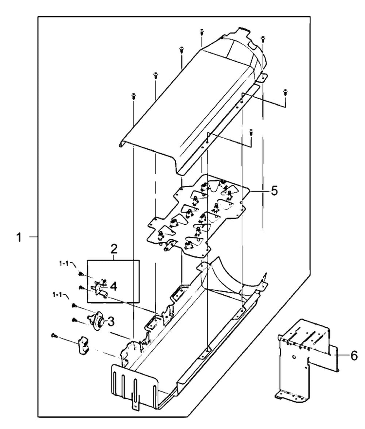 Heater Assy Diagram and Parts List for DV210AEW XAA Samsung Dryer