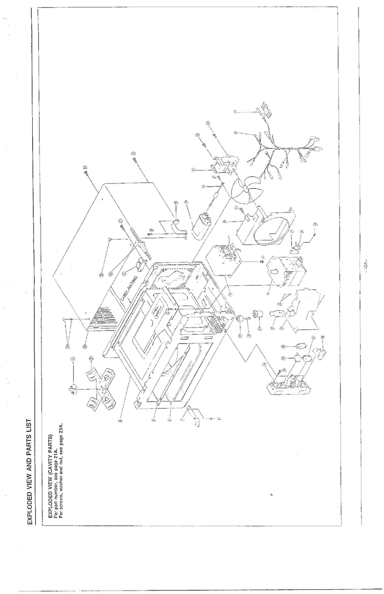 Complete Microwave Diagram and Parts List for MW2070U XAA Samsung Microwave