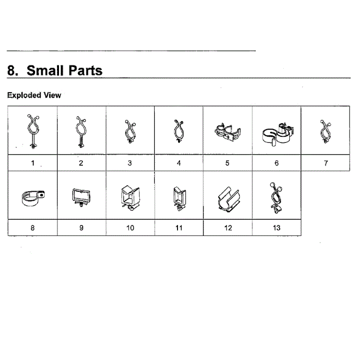 Small Diagram and Parts List for WF45M5500AZ A5-00 Samsung Washer