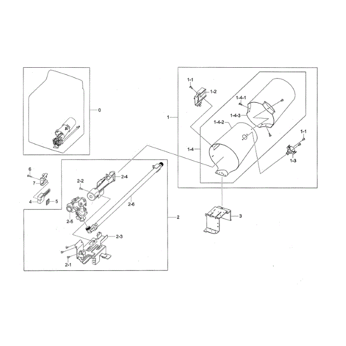 Duct And Burner-Gas Diagram and Parts List for DV45H7000GP A3-00 Samsung Dryer