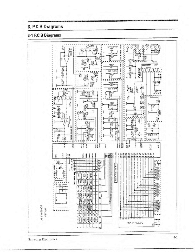 Pcb Diagrams Diagram and Parts List for MW8490W XAA Samsung Microwave