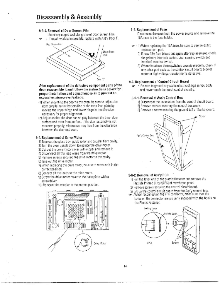Disassembly And Assembly Page 2 Diagram and Parts List for MW5330T XAA Samsung Microwave
