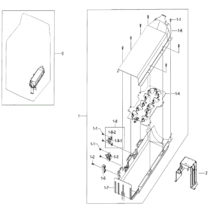 Heater Diagram and Parts List for DV52J8700EP A2-00 Samsung Dryer