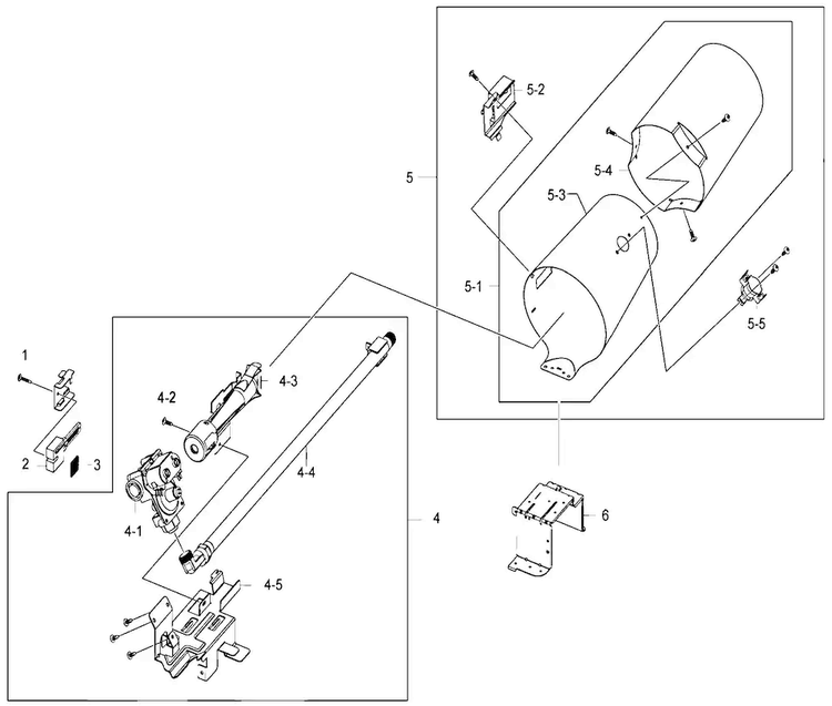 Heater Assy Diagram and Parts List for DV410AGR XAA Samsung Dryer