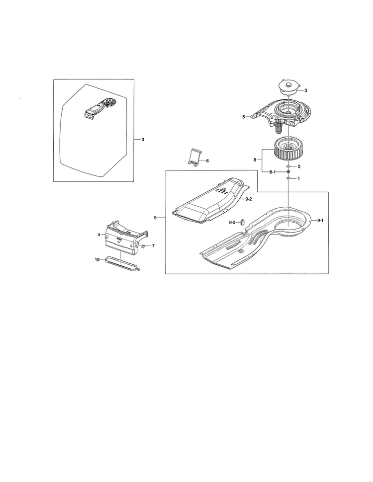 Duct Scroll Diagram and Parts List for WF461ABP XAA-0001 Samsung Washer