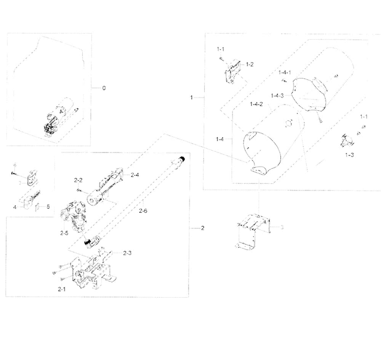 Heater Diagram and Parts List for DV45H7000GW A2-0001 Samsung Dryer