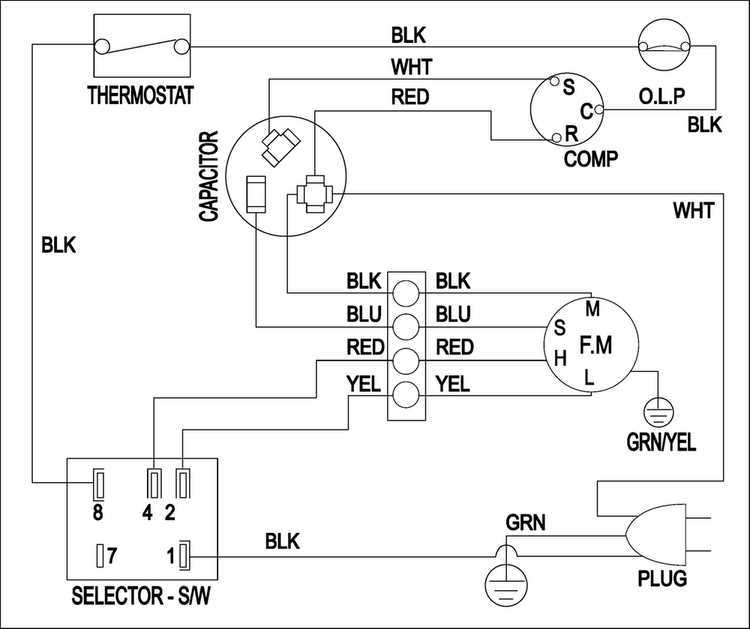 Wiring Information Diagram and Parts List for AW0719 XAA Samsung Air Conditioner
