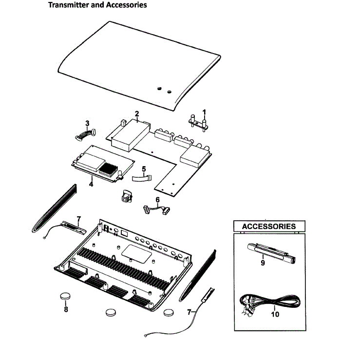 Accessories Diagram and Parts List for RH269LBSH XAA-00 Samsung Refrigerator
