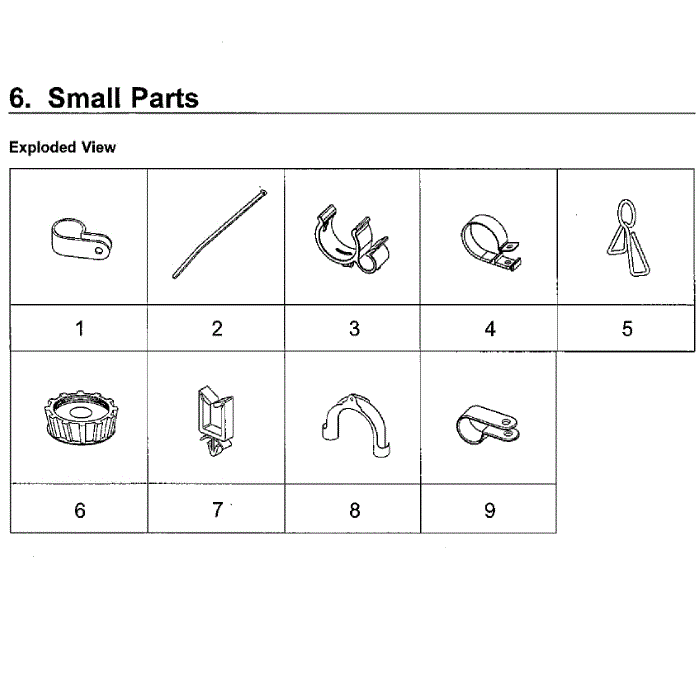 Small Diagram and Parts List for WA54M8750AW A4-00 Samsung Washer