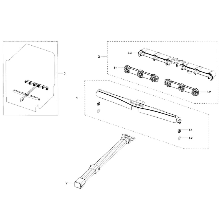 Motion Assy Diagram and Parts List for DW80H9930US AA-0000 Samsung Dishwasher