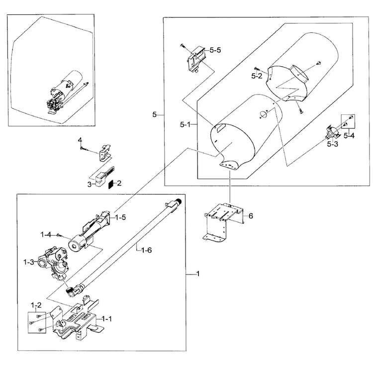 Heater Assy Diagram and Parts List for DV448AGP XAA-0002 Samsung Dryer