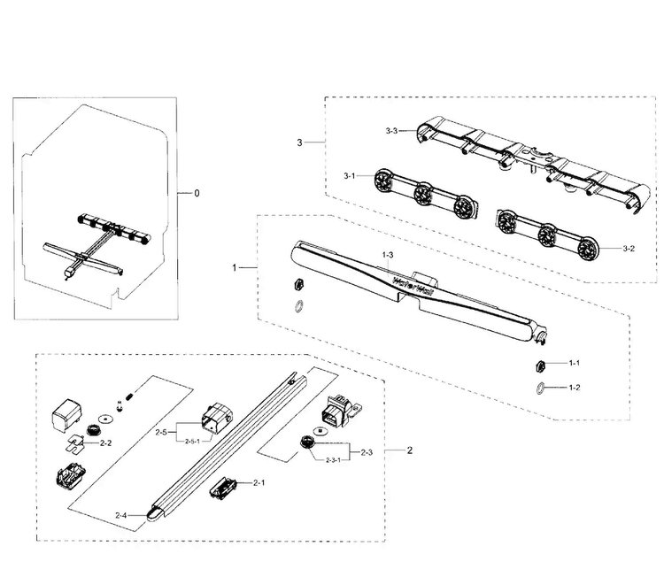 Motion Assy Diagram and Parts List for DW80H9930MO AA-0000 Samsung Dishwasher