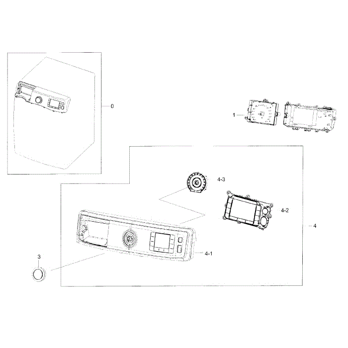 Control Panel Diagram and Parts List for WF56H9100AW A2-00 Samsung Washer