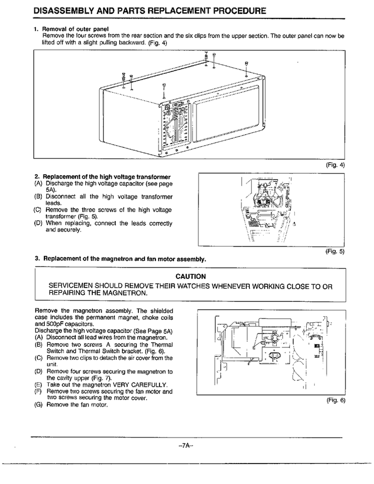 Disassembly/parts Replacement Diagram and Parts List for MW2070U XAA Samsung Microwave