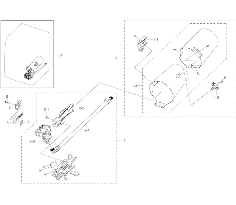 Duct Diagram and Parts List for DV50K8600GV A3-0001 Samsung Dryer