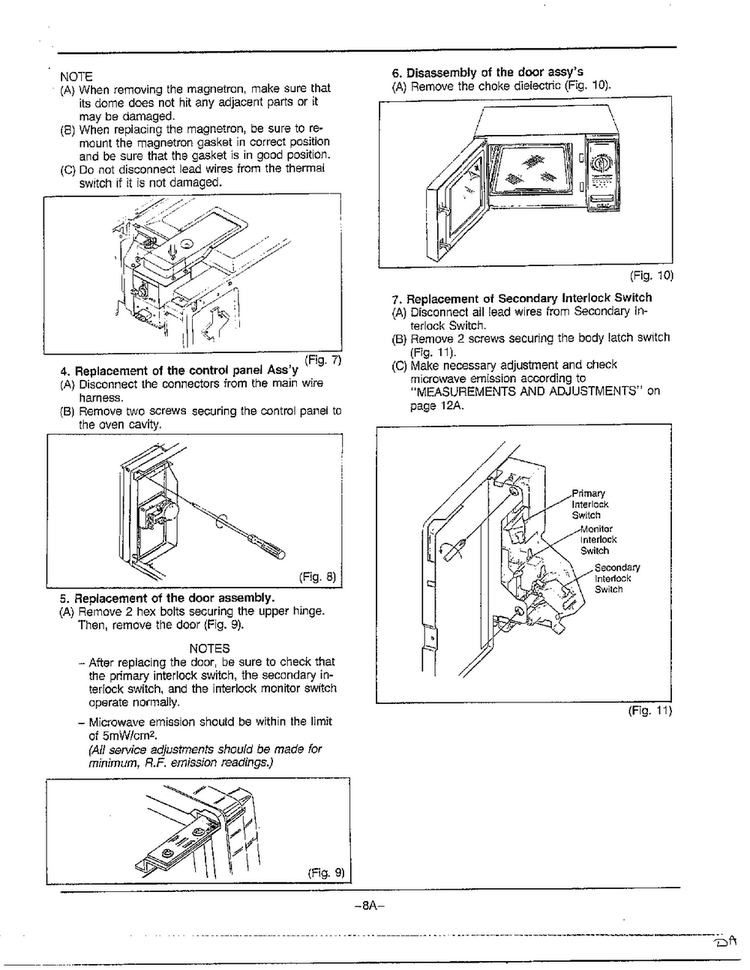 Disassembly/parts Replacement Page 2 Diagram and Parts List for MW2170U XAA Samsung Microwave