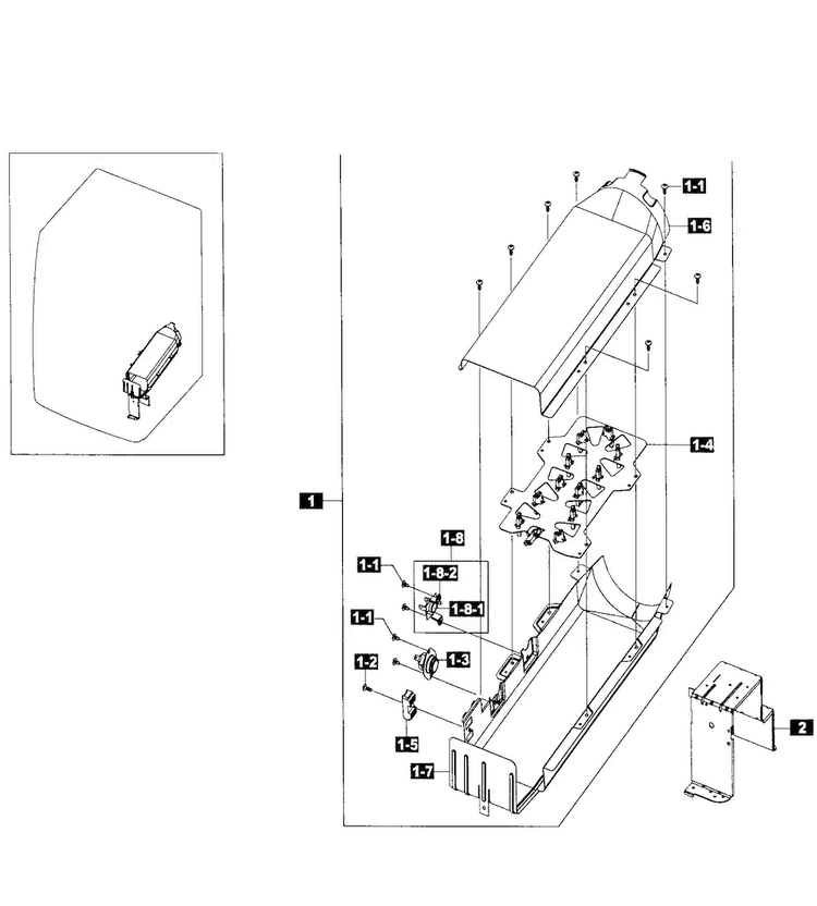 Heater Assy Diagram and Parts List for DV365ETBGWR A3-0001 Samsung Dryer