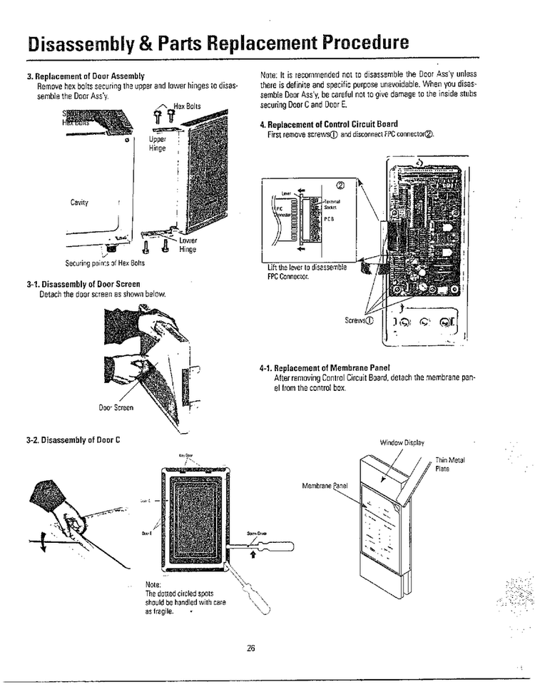 Disassembly And Parts Replacement Page 2 Diagram and Parts List for MW3580T XAA Samsung Microwave